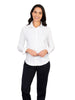 ZOE WHITE CONCEALED BUTTON LONG SLEEVE